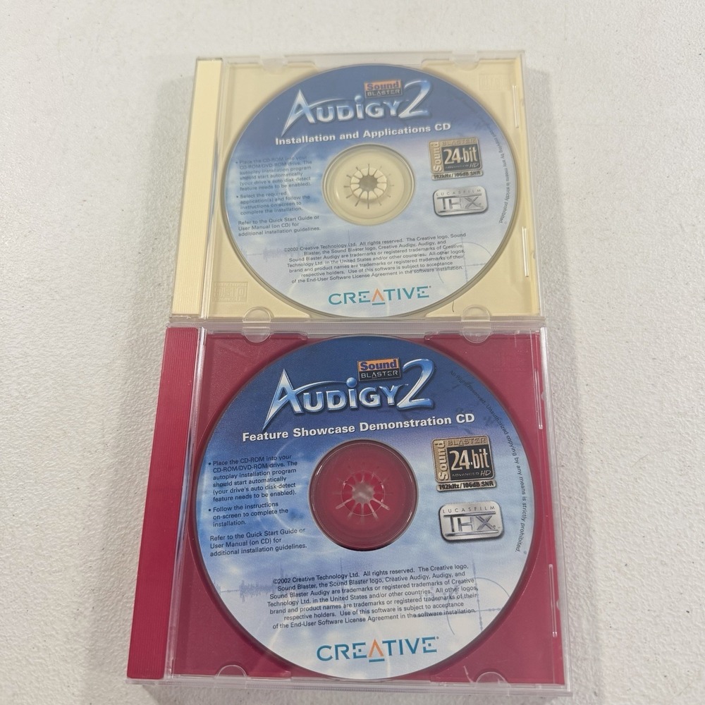 Sound Blaster Audigy 2 Showcase Demonstration CD Installation & Applications‎ CD